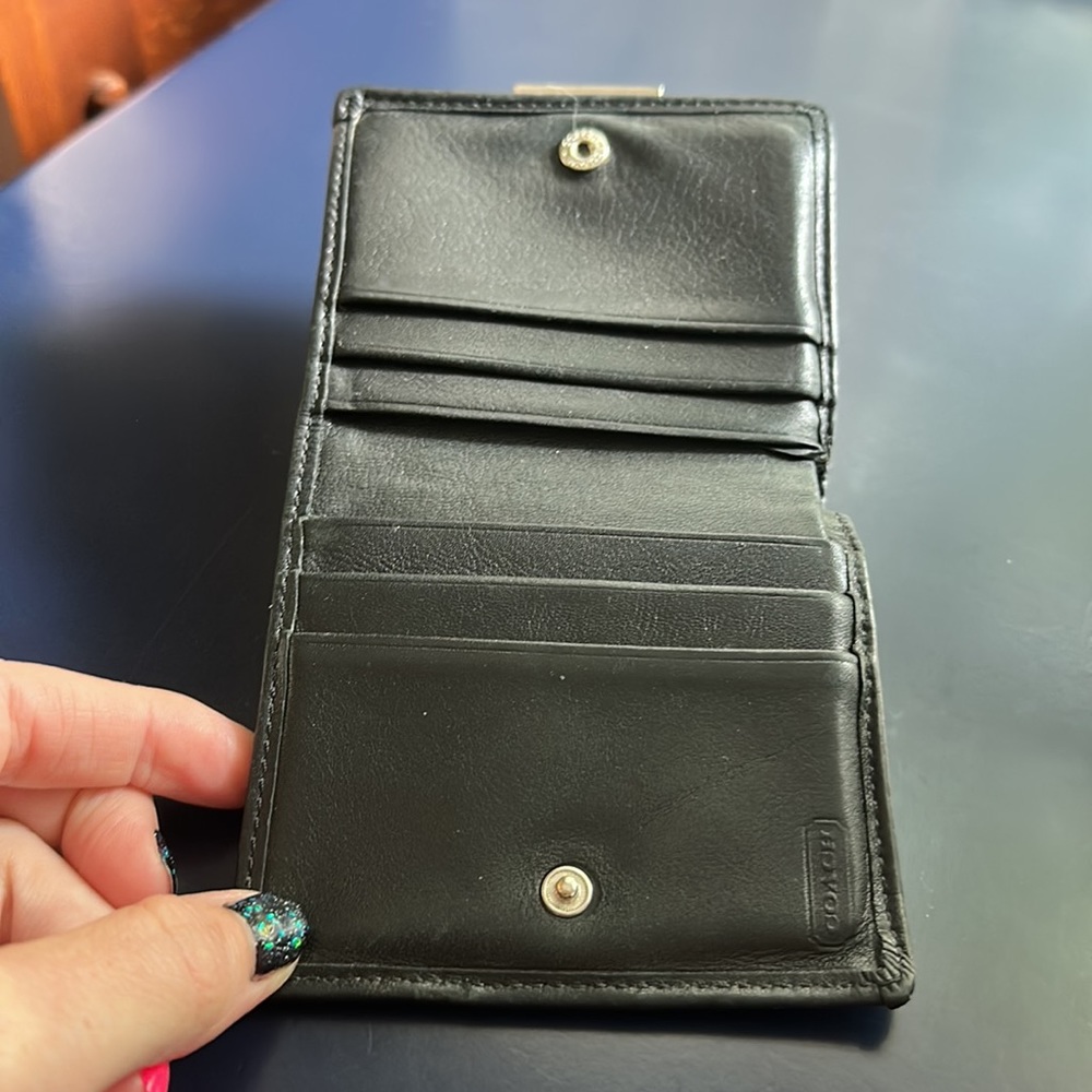Leather Coach Wallet - Picture 3 of 4
